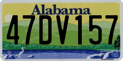 AL license plate 47DV157