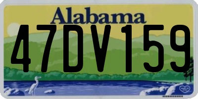 AL license plate 47DV159