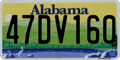 AL license plate 47DV160