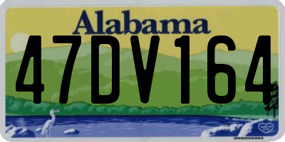 AL license plate 47DV164