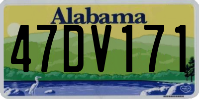AL license plate 47DV171