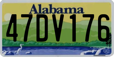 AL license plate 47DV176