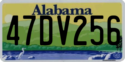 AL license plate 47DV256