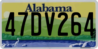 AL license plate 47DV264