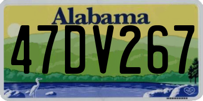 AL license plate 47DV267