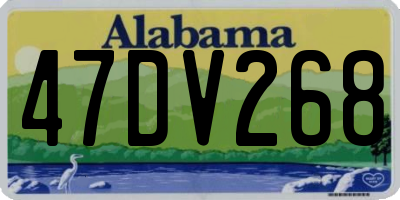AL license plate 47DV268