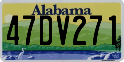 AL license plate 47DV271