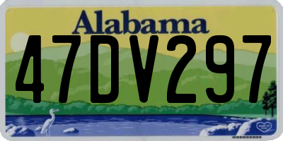 AL license plate 47DV297