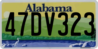 AL license plate 47DV323
