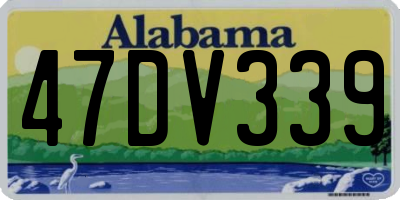AL license plate 47DV339