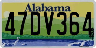 AL license plate 47DV364