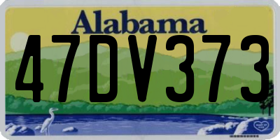 AL license plate 47DV373