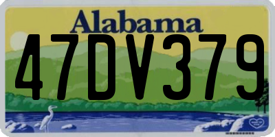 AL license plate 47DV379
