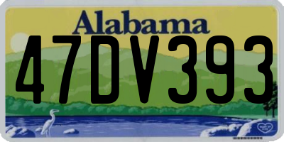 AL license plate 47DV393