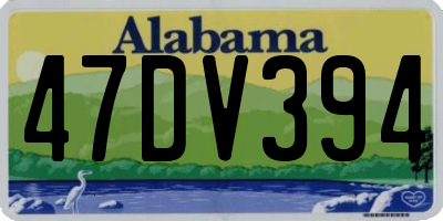 AL license plate 47DV394