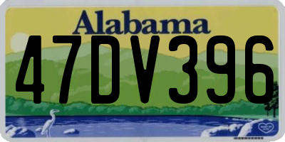 AL license plate 47DV396