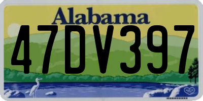 AL license plate 47DV397