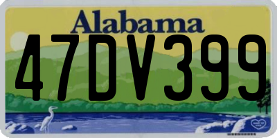 AL license plate 47DV399