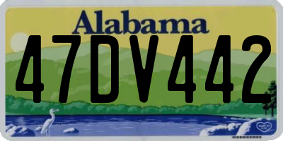 AL license plate 47DV442
