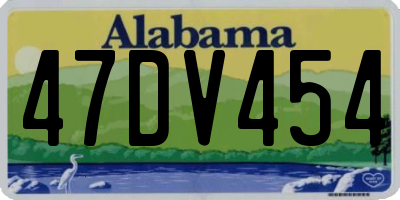AL license plate 47DV454