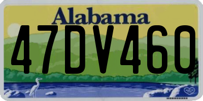 AL license plate 47DV460