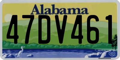 AL license plate 47DV461