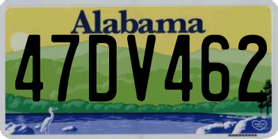 AL license plate 47DV462