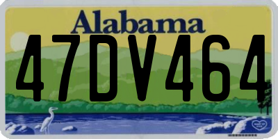 AL license plate 47DV464
