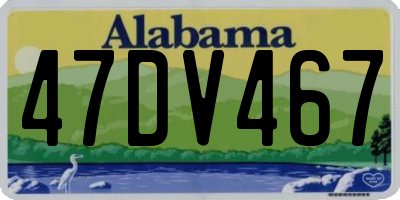 AL license plate 47DV467