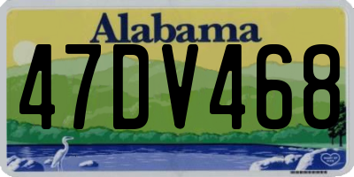 AL license plate 47DV468