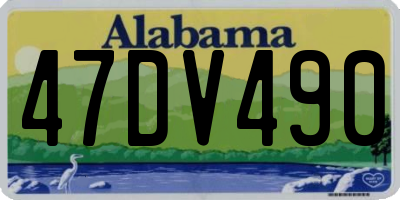 AL license plate 47DV490