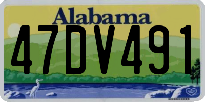 AL license plate 47DV491