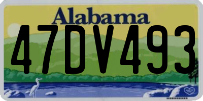 AL license plate 47DV493