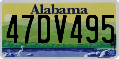 AL license plate 47DV495