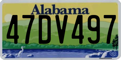 AL license plate 47DV497