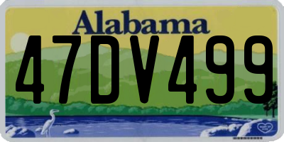 AL license plate 47DV499