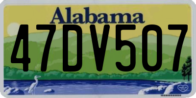AL license plate 47DV507