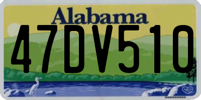AL license plate 47DV510