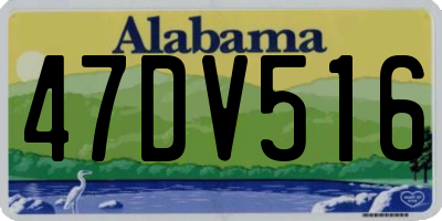 AL license plate 47DV516