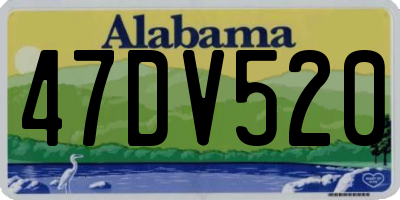 AL license plate 47DV520