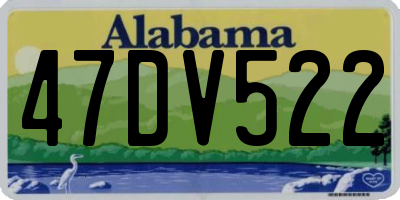 AL license plate 47DV522
