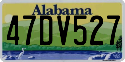 AL license plate 47DV527