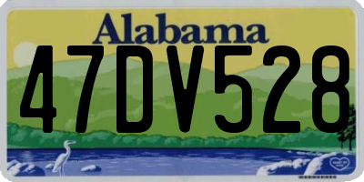 AL license plate 47DV528