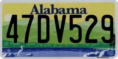 AL license plate 47DV529
