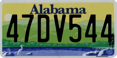 AL license plate 47DV544