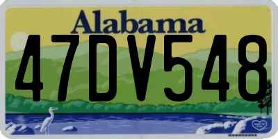 AL license plate 47DV548
