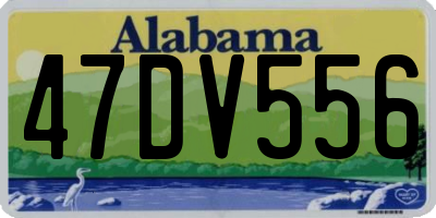 AL license plate 47DV556