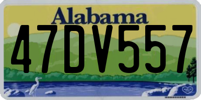 AL license plate 47DV557