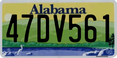 AL license plate 47DV561