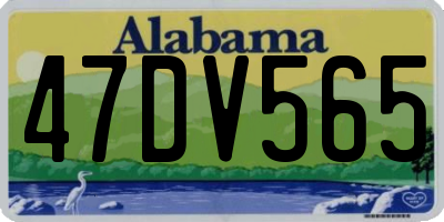 AL license plate 47DV565